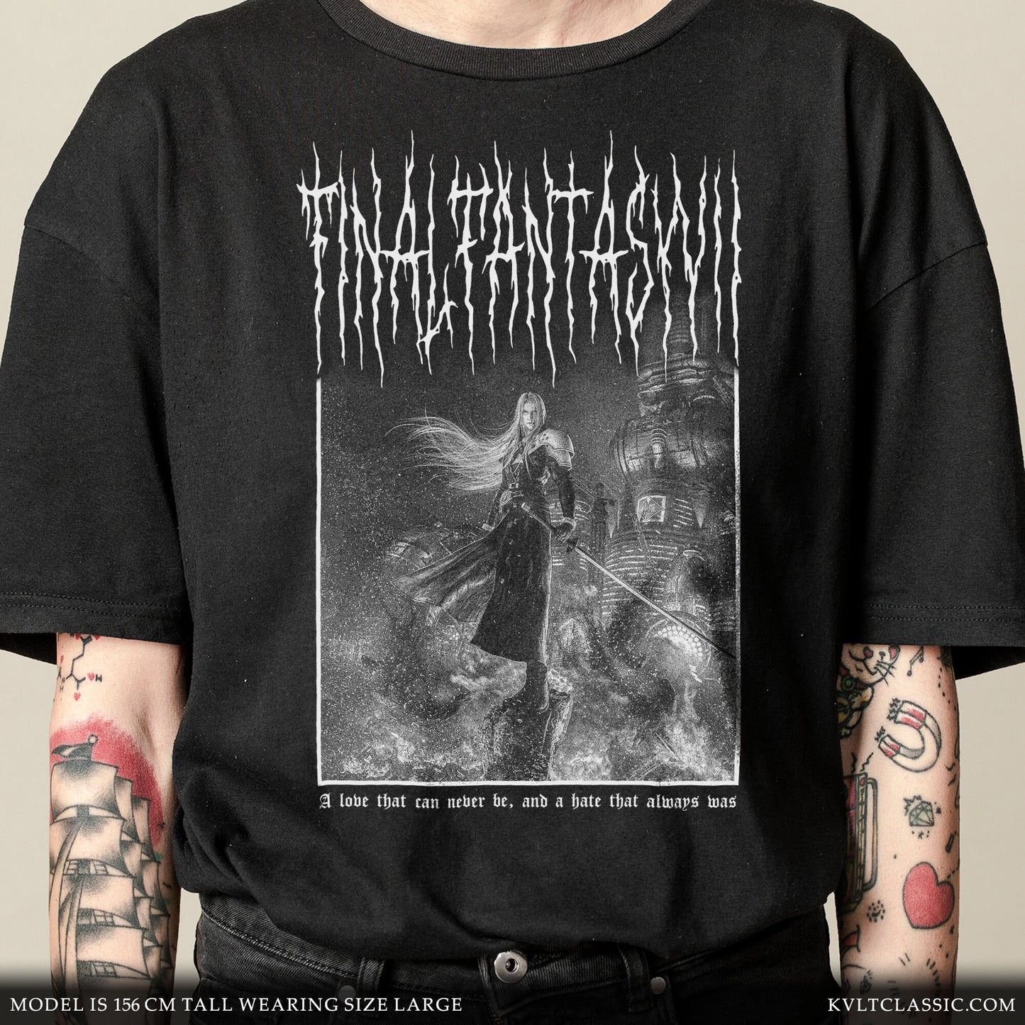 Final Fantasy VII 'Sephiroth' Metal Video Game T-Shirt
