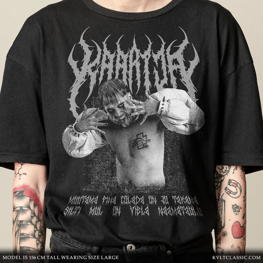 Kaarija 'Eurovision 2023' Metal Band T-Shirt - Black & White