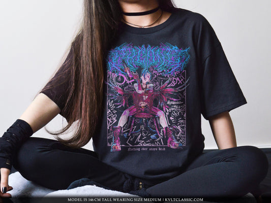 League Of Legends Arcane 'Jinx' Metal Video Game T-Shirt