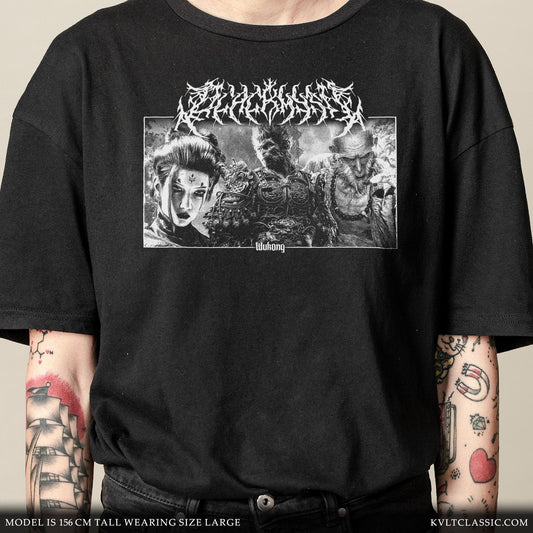 Black Myth Wukong 'Faces' Metal Video Game T-Shirt
