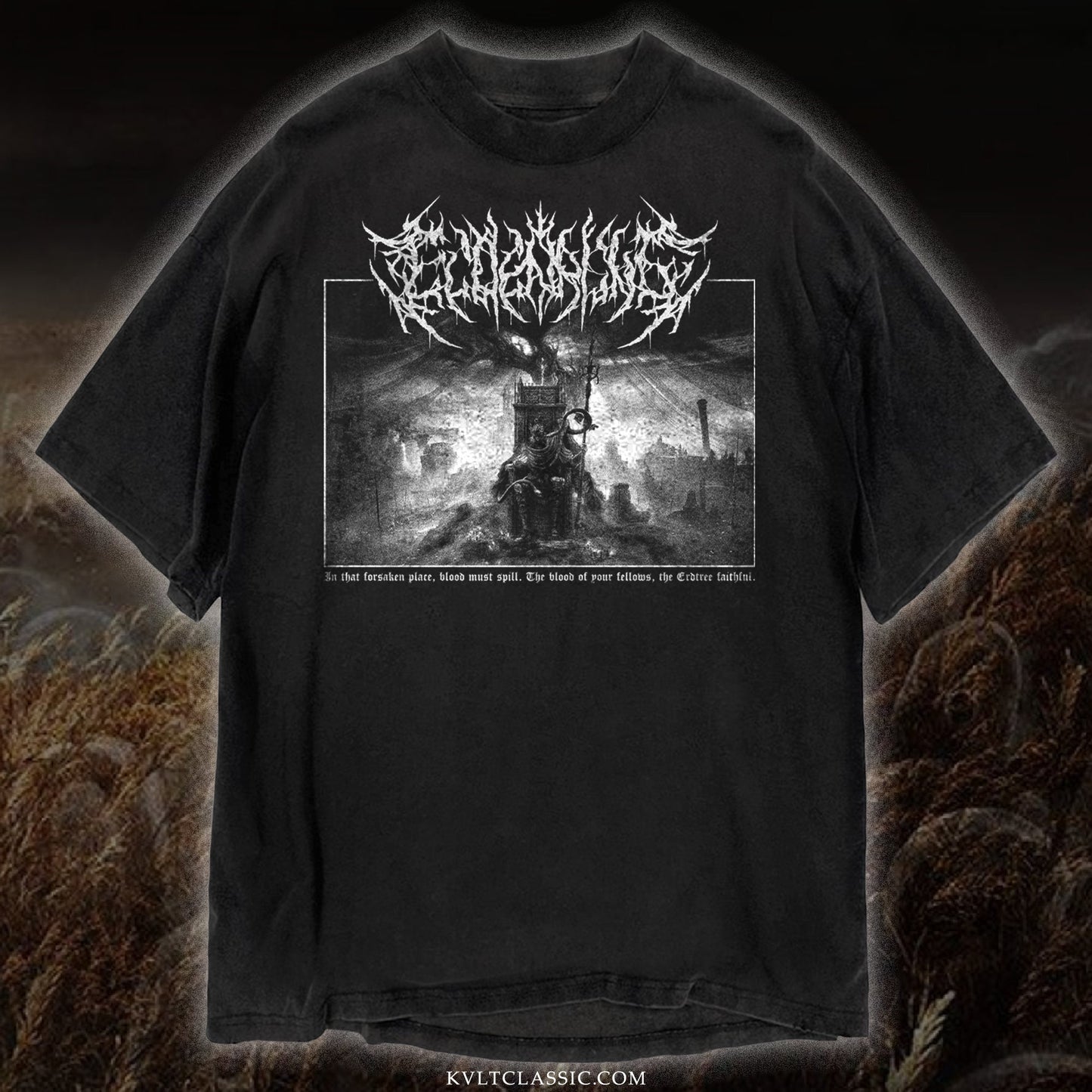 Elden Ring 'Shadow of the Erdtree' Metal Video Game T-Shirt