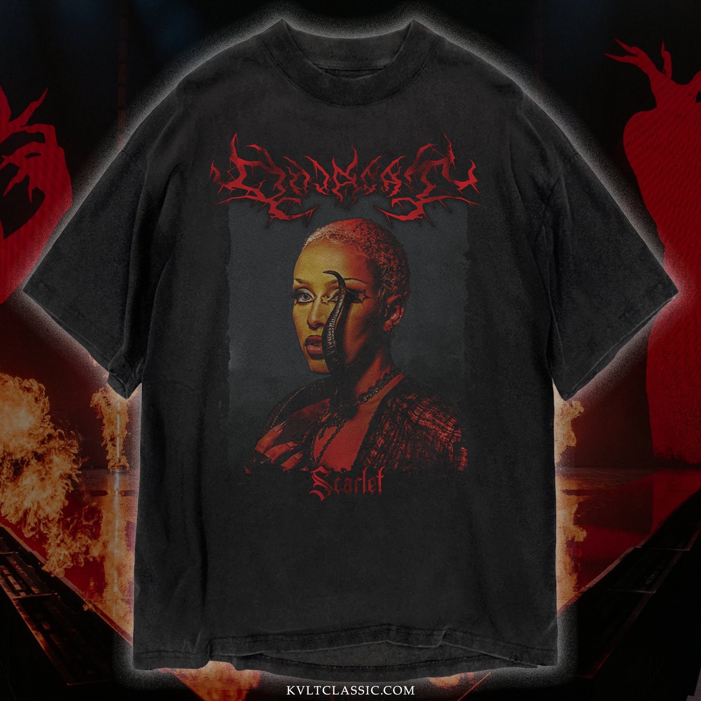 Doja Cat 'Scarlet' Metal Band T-Shirt