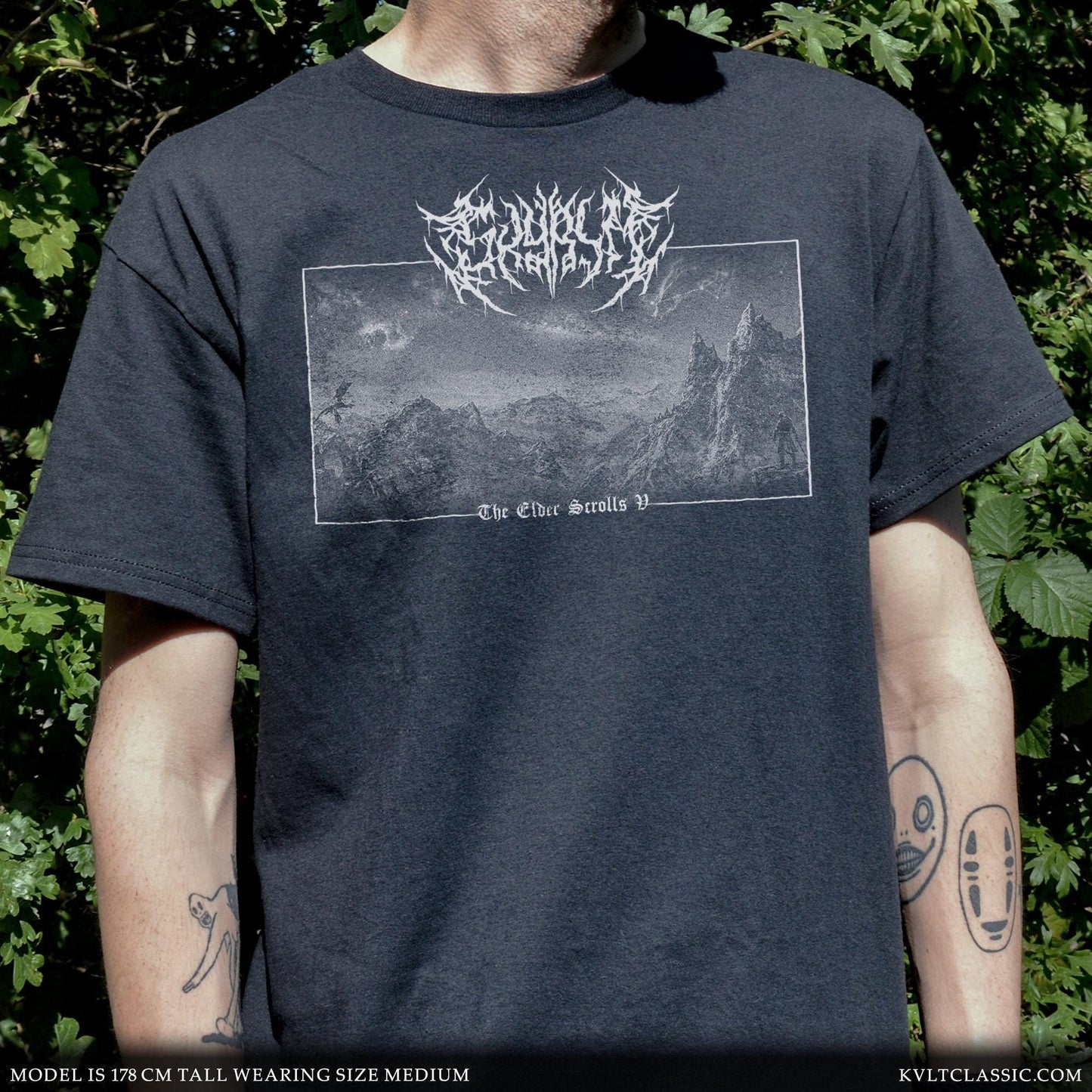 Skyrim 'Elder Scrolls' Metal Video Game T-Shirt
