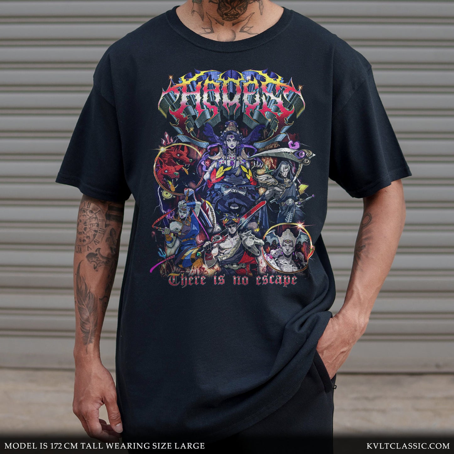 Hades 'No Escape' Metal Video Game T-Shirt