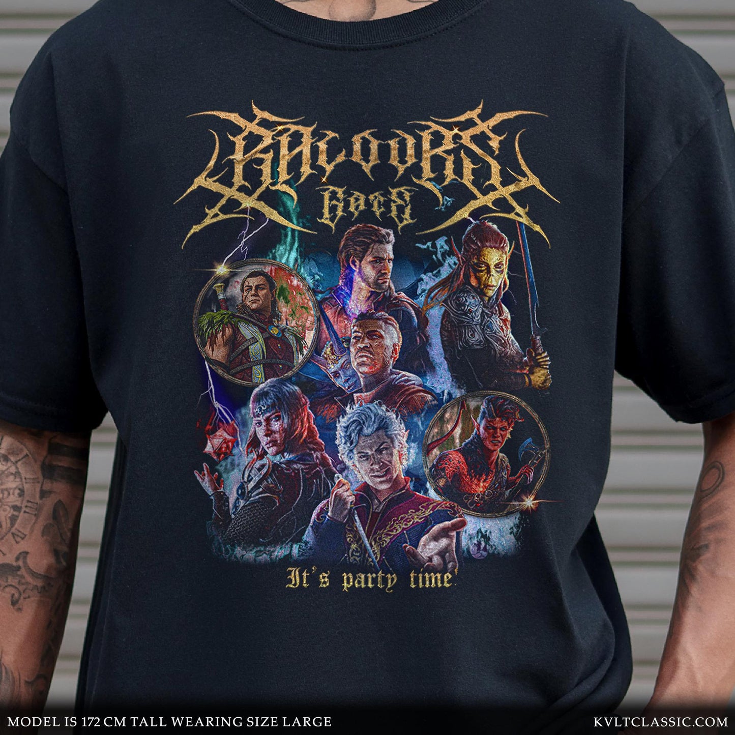 Baldur's Gate 3 'Party' Metal Video Game T-Shirt
