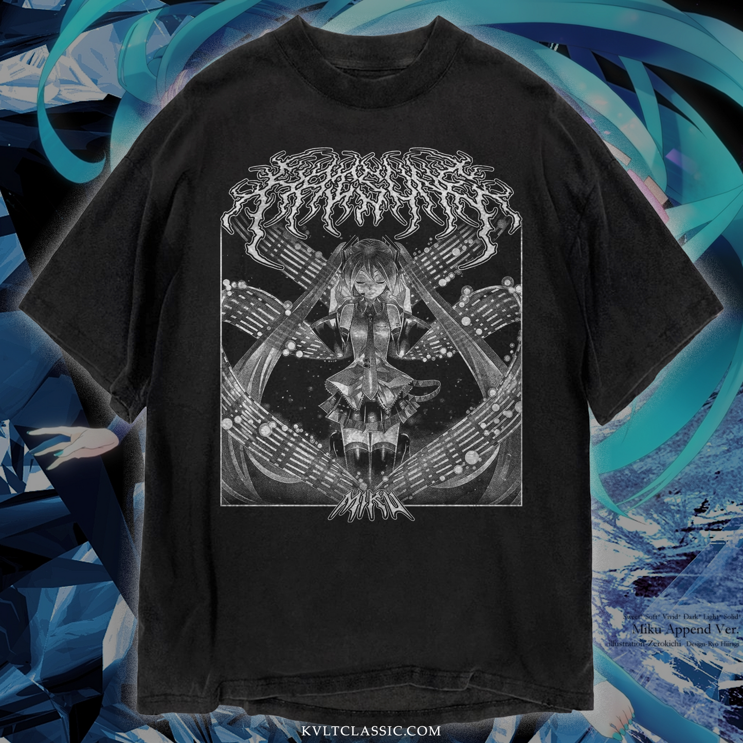Hatsune Miku Metal Band T-Shirt