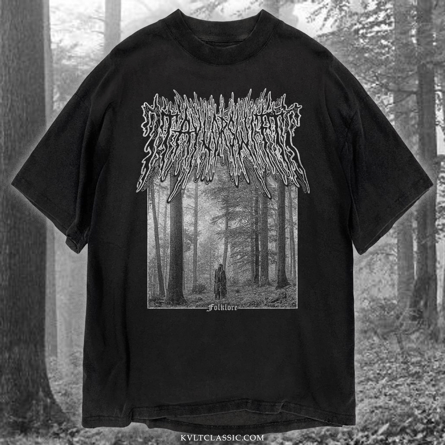Taylor Swift 'Folklore' Metal Band T-Shirt