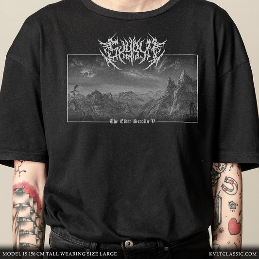 Skyrim 'Elder Scrolls' Metal Video Game T-Shirt