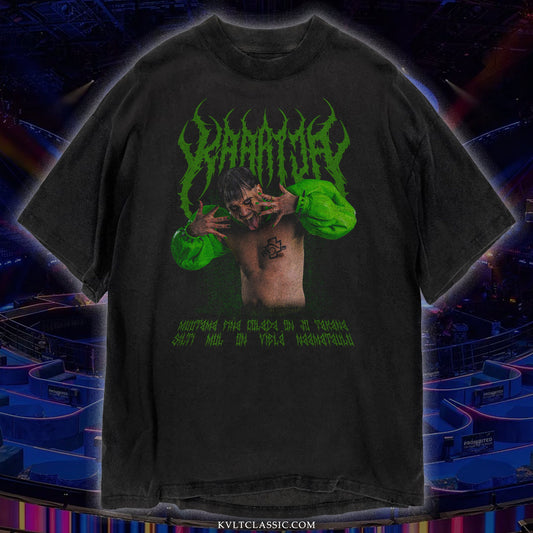 Kaarija 'Eurovision 2023' Metal Band T-Shirt - Colour