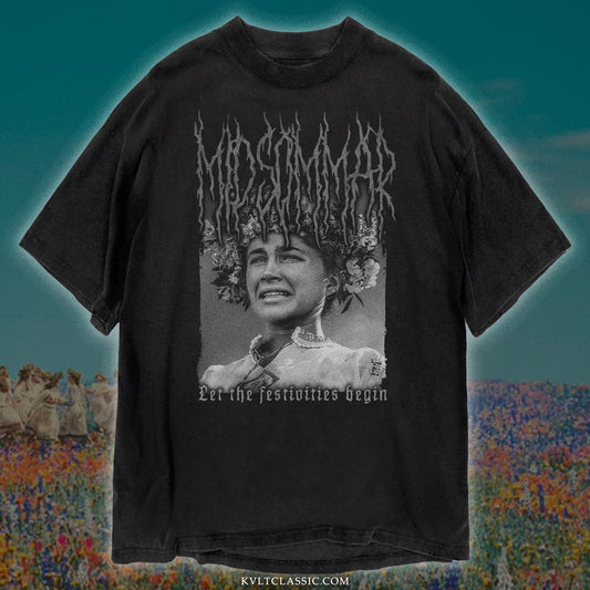Midsommar 'Festivities' Metal Film T-Shirt - Black & White