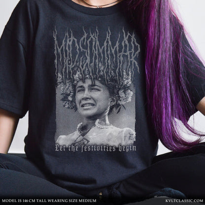 Midsommar 'Festivities' Metal Film T-Shirt - Black & White