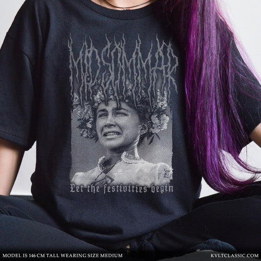 Midsommar 'Festivities' Metal Film T-Shirt - Black & White